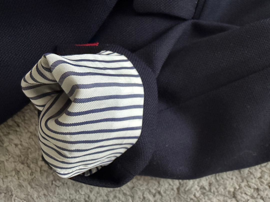 ANAYIウールオックスダブルジャケット38アナイネイビー金ボタン