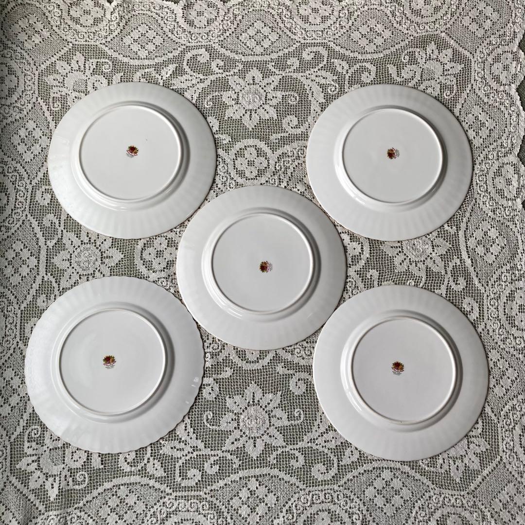 ロイヤルアルバート　オールドカントリーローズ　27㎝プレート　5枚セット