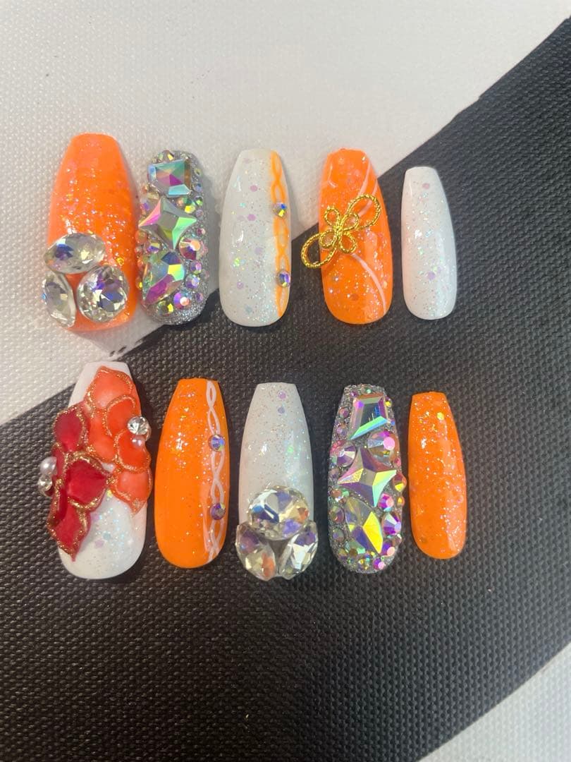 2026年個数限定即日発送可能ギャルネイルチップロングネイルチップロングポイント