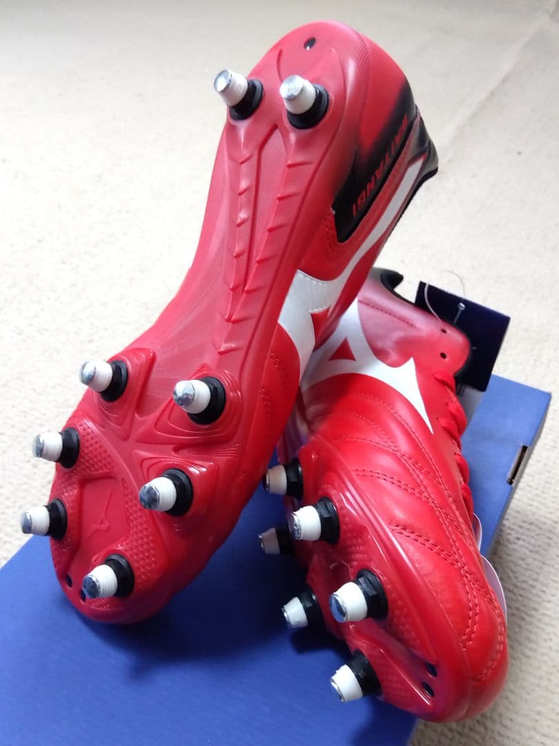 ミズノ／スパイク／ラグビー用／29.0／赤／R1GA200101／新品・未使用品