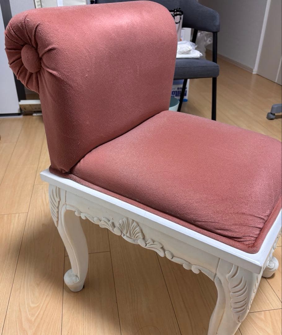 アンティーク 椅子 赤 ロココ調 ヨーロッパ ロリィタ ゴシック