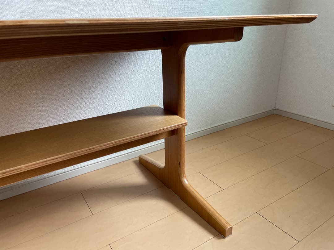 【送料込み】無印 リビングでもダイニングでもつかえるテーブル 幅1300