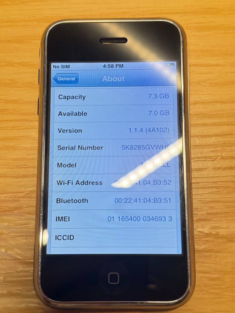 iPhone 2G 極美品 5Kモデル 日本未発売　8GB 初代 第1世代
