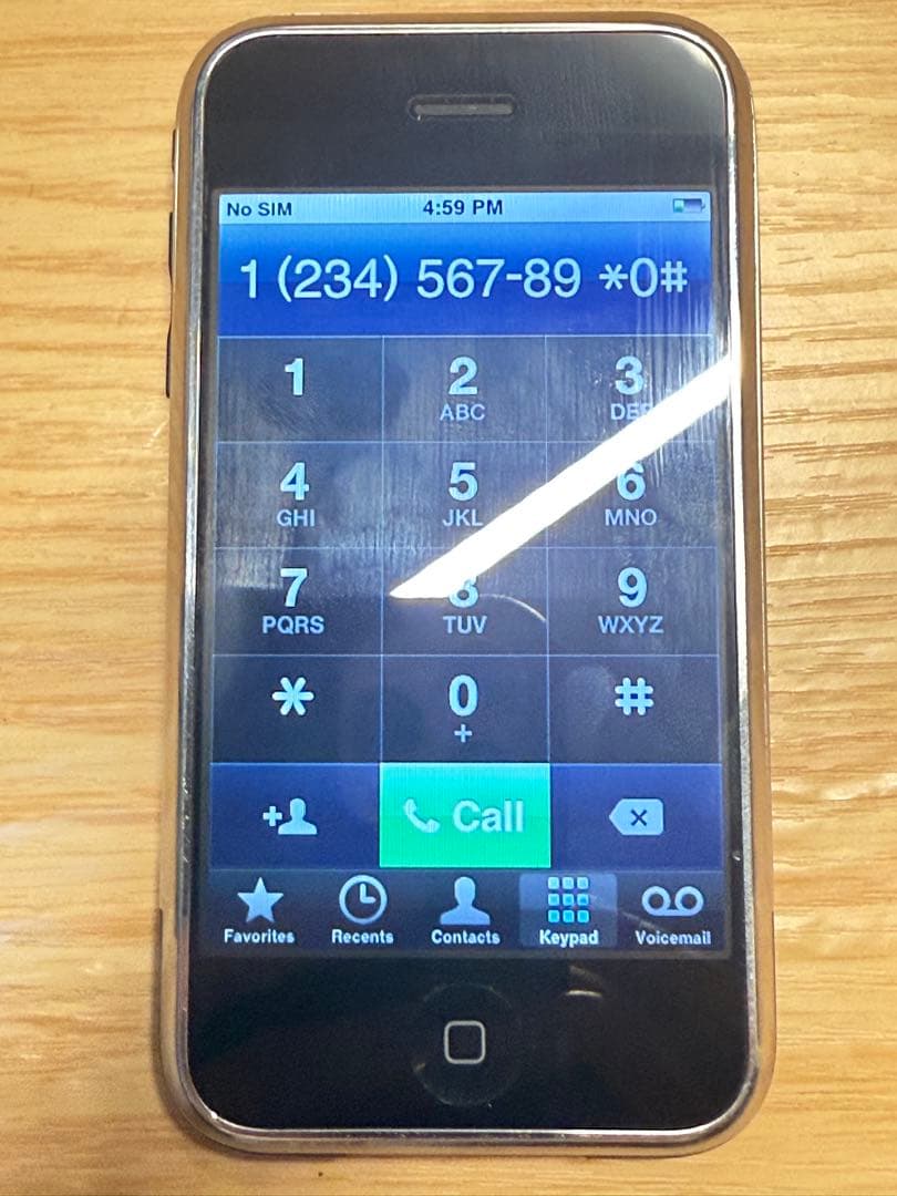 iPhone 2G 極美品 5Kモデル 日本未発売　8GB 初代 第1世代