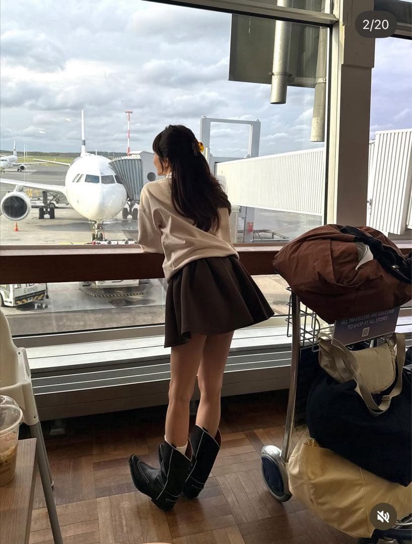 正規品【Bibiy.】NELLY MINI SKIRT ブラウン