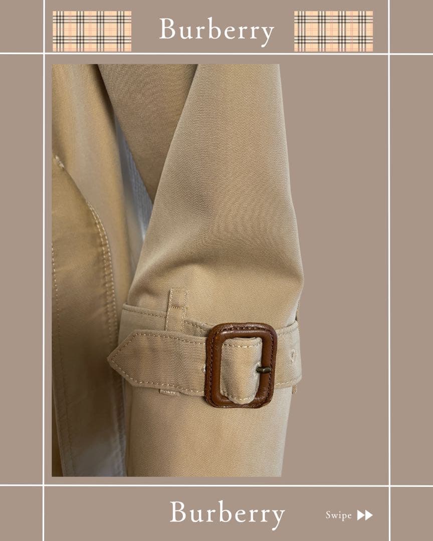 p*e様 Burberry ベージュ トレンチコート