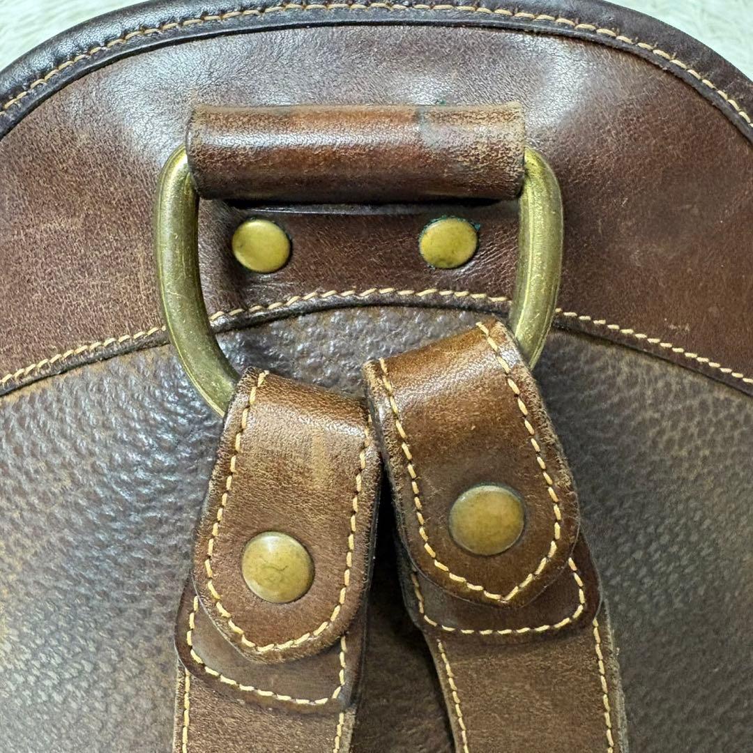 美品✨Ghurka グルカ　バックパック　レザー　ブラウン　リュック　ビジネス