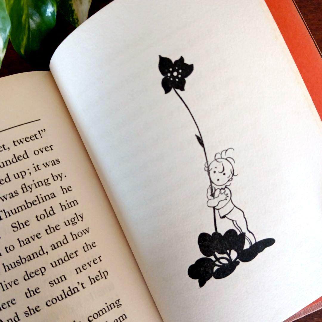 洋書古書　希少　Nerman ネイマン　おやゆび姫アンデルセン　ヴィンテージ