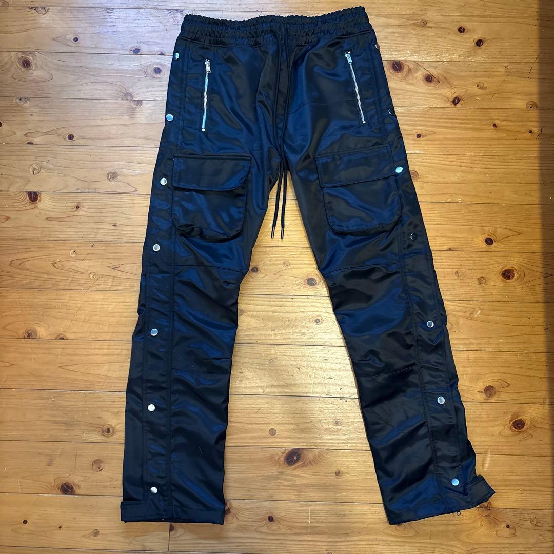 Mnml スナップフロントカーゴパンツ ブラック　31