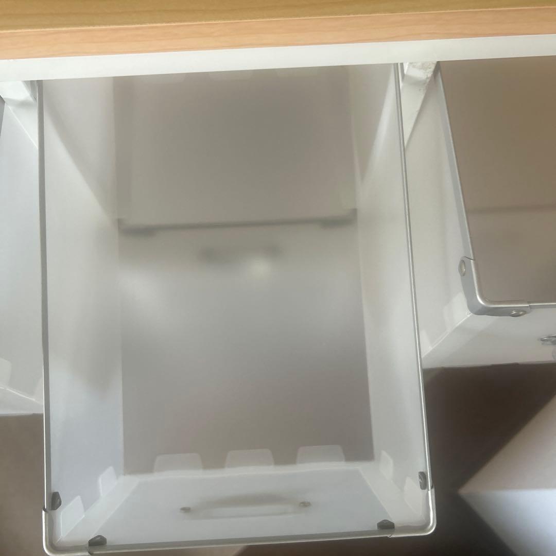 こねこページディノス収納キャビネット 16引き出し ホワイト/ナチュラル