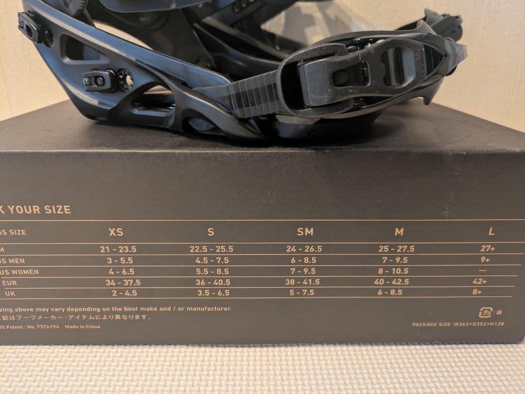 22-23 FLUX GT ビンディング ブラック レディースSサイズ