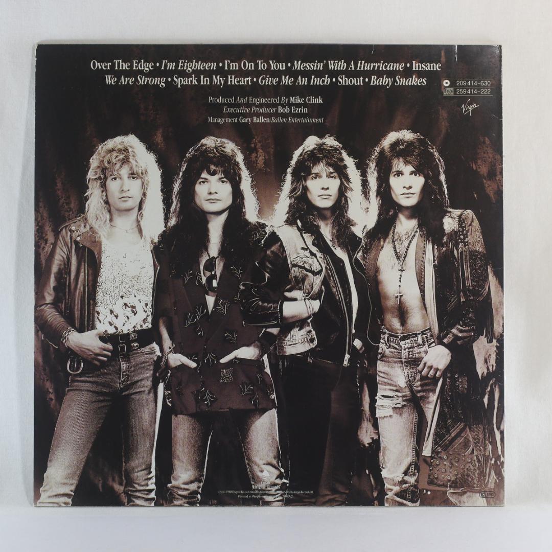 独LP Hurricane Over The Edge ドイツ盤 初回プレス