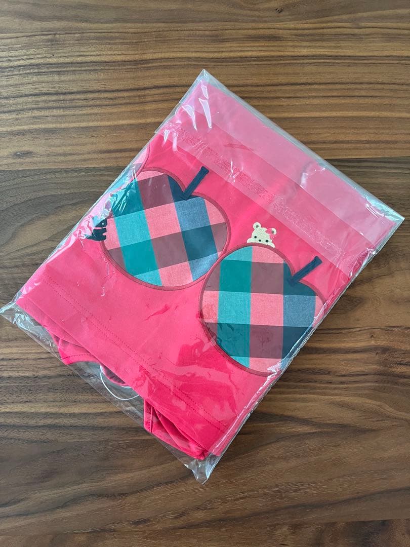 ファミリア　ワンピース チュニック 半袖 赤チェック　100 XF 131333