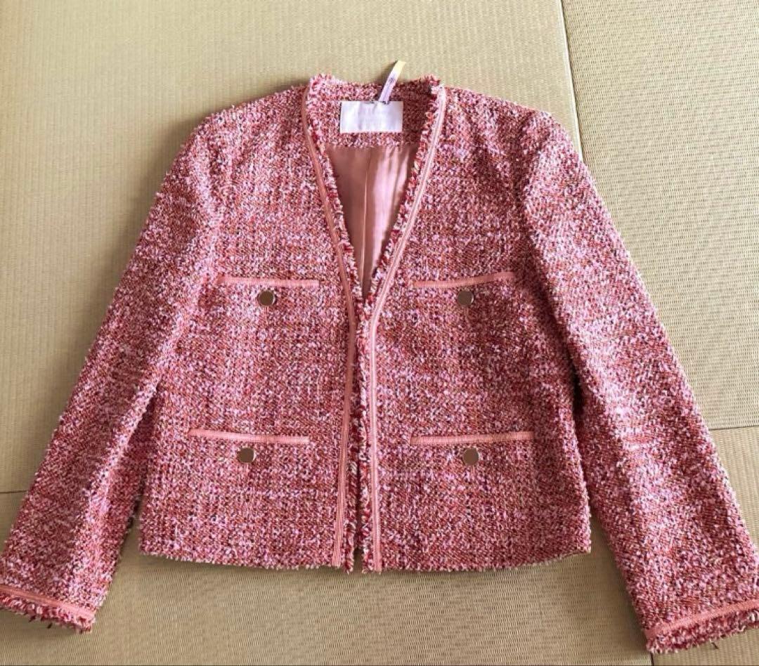 トゥモローランドballsy Vカラーツィードジャケット