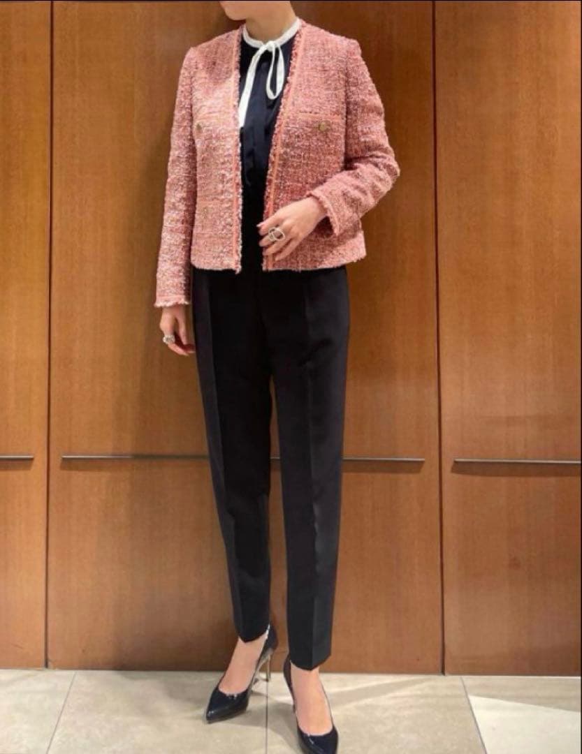 トゥモローランドballsy Vカラーツィードジャケット