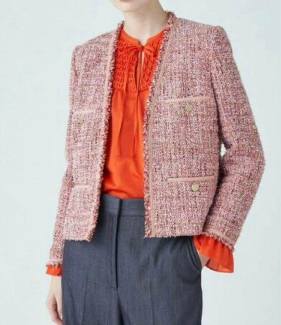 トゥモローランドballsy Vカラーツィードジャケット