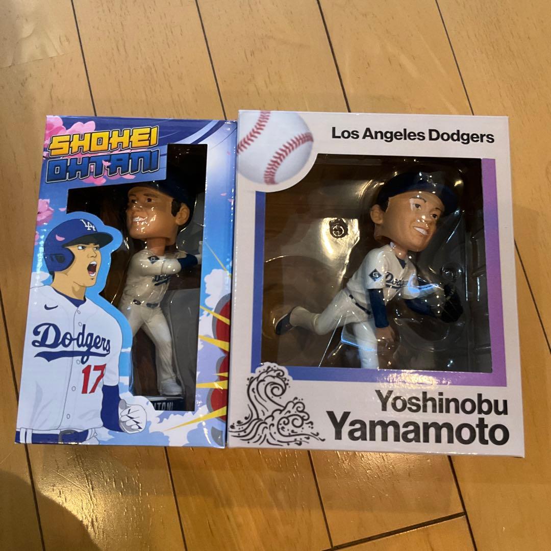 【2個セット】LAドジャース山本由伸ボブルヘッド・大谷翔平フィギュア