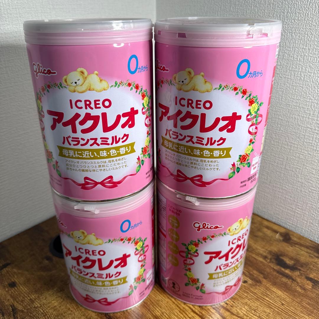 Glico アイクレオ バランスミルク 800gX4缶セット