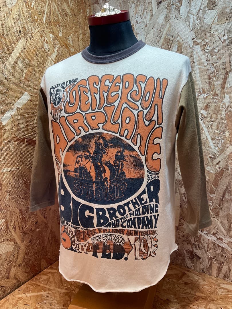 ブートレガーズ JEFFERSON AIRPLANE 7分袖 Rock Tee