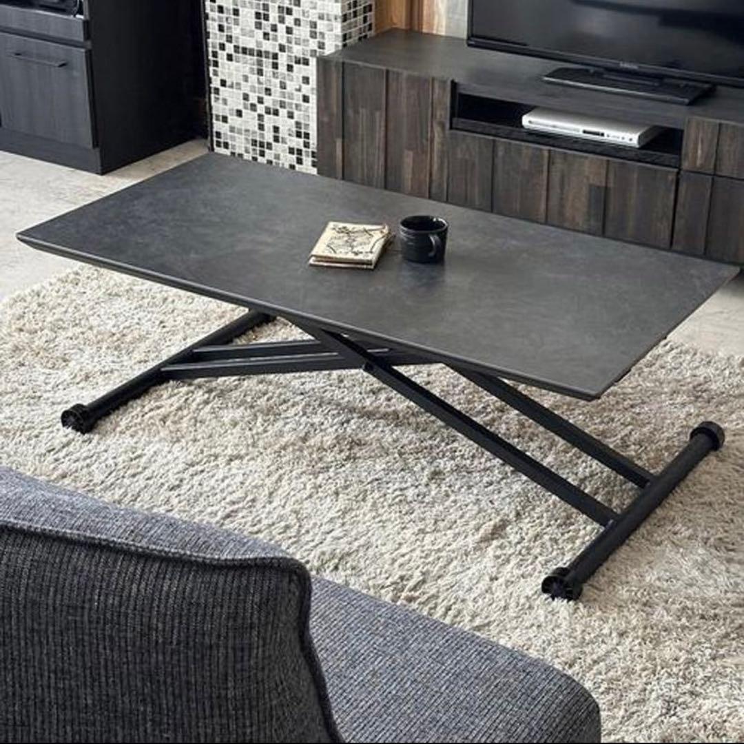 セラミックテーブル 昇降テーブル センターテーブル