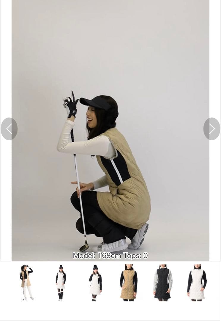 ニューバランスゴルフ 吸湿発熱ライトダウンノースリーブワンピース