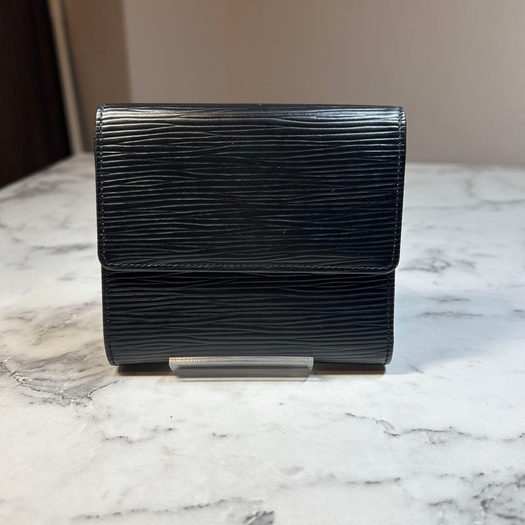 LV 三つ折り財布 エピポルトモネビ エカルトクレディ M63484 黒 337