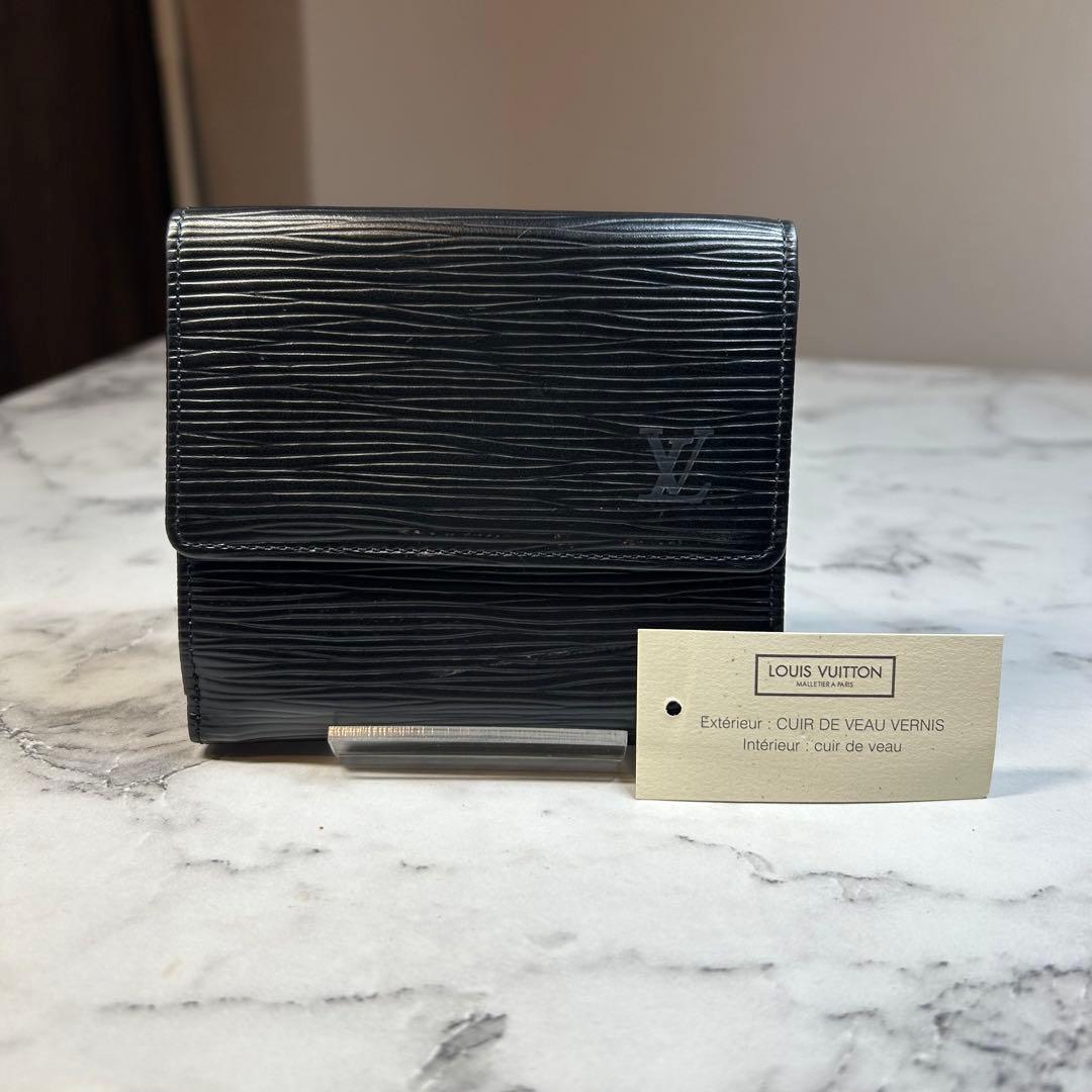 LV 三つ折り財布 エピポルトモネビ エカルトクレディ M63484 黒 337