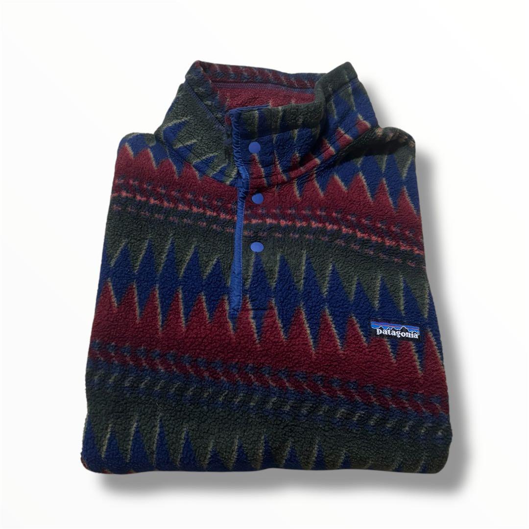 名作 90s patagonia パタゴニア 総柄 シンチラ スナップTミネハハ