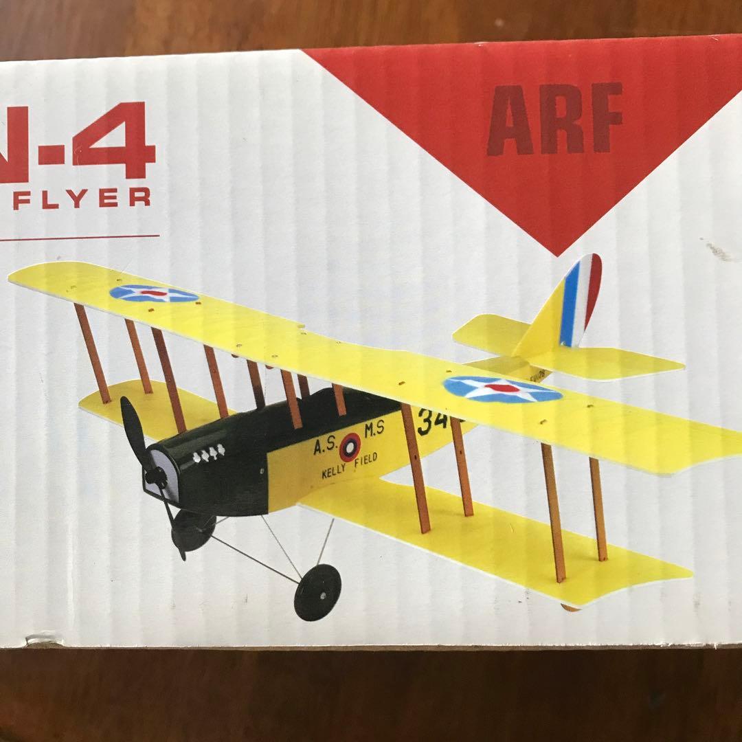 【希少❗️】JN-4 バイプレーン セミスケール　電動ラジコン飛行機キット