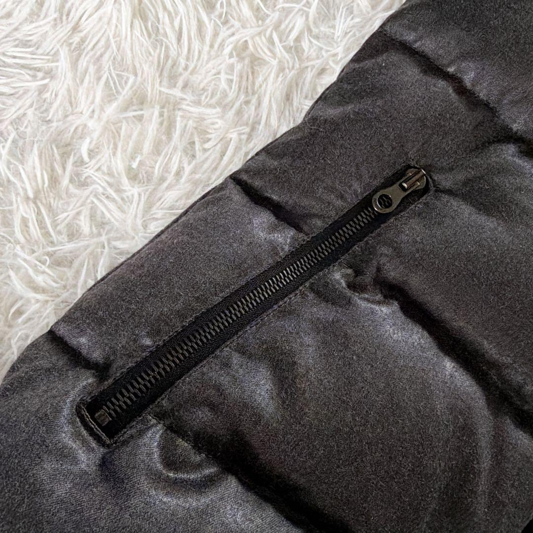 美品【ディベティカ】ウールダウンベスト FEBEDUE ダークグレー 42サイズ