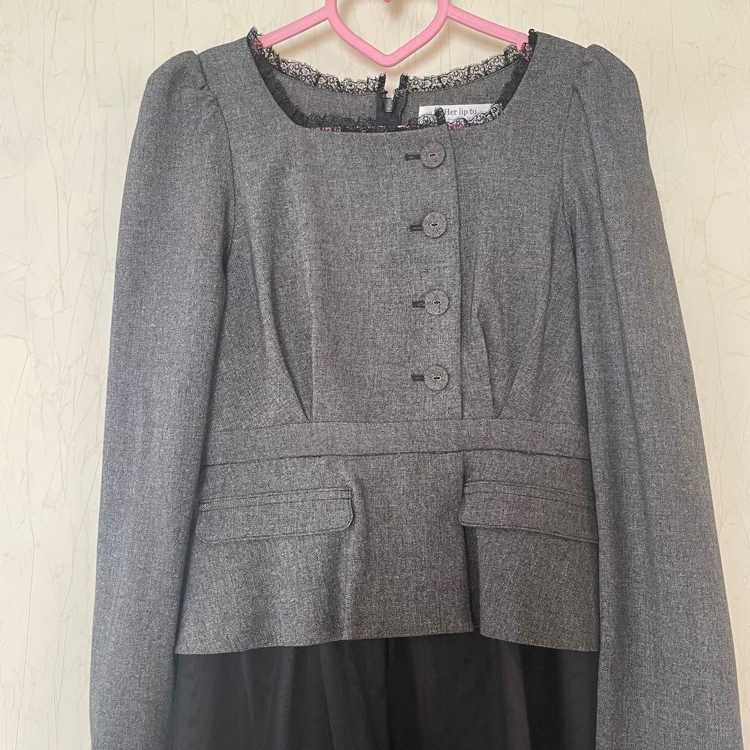 ワンピース herlipto baccarat tule long dress