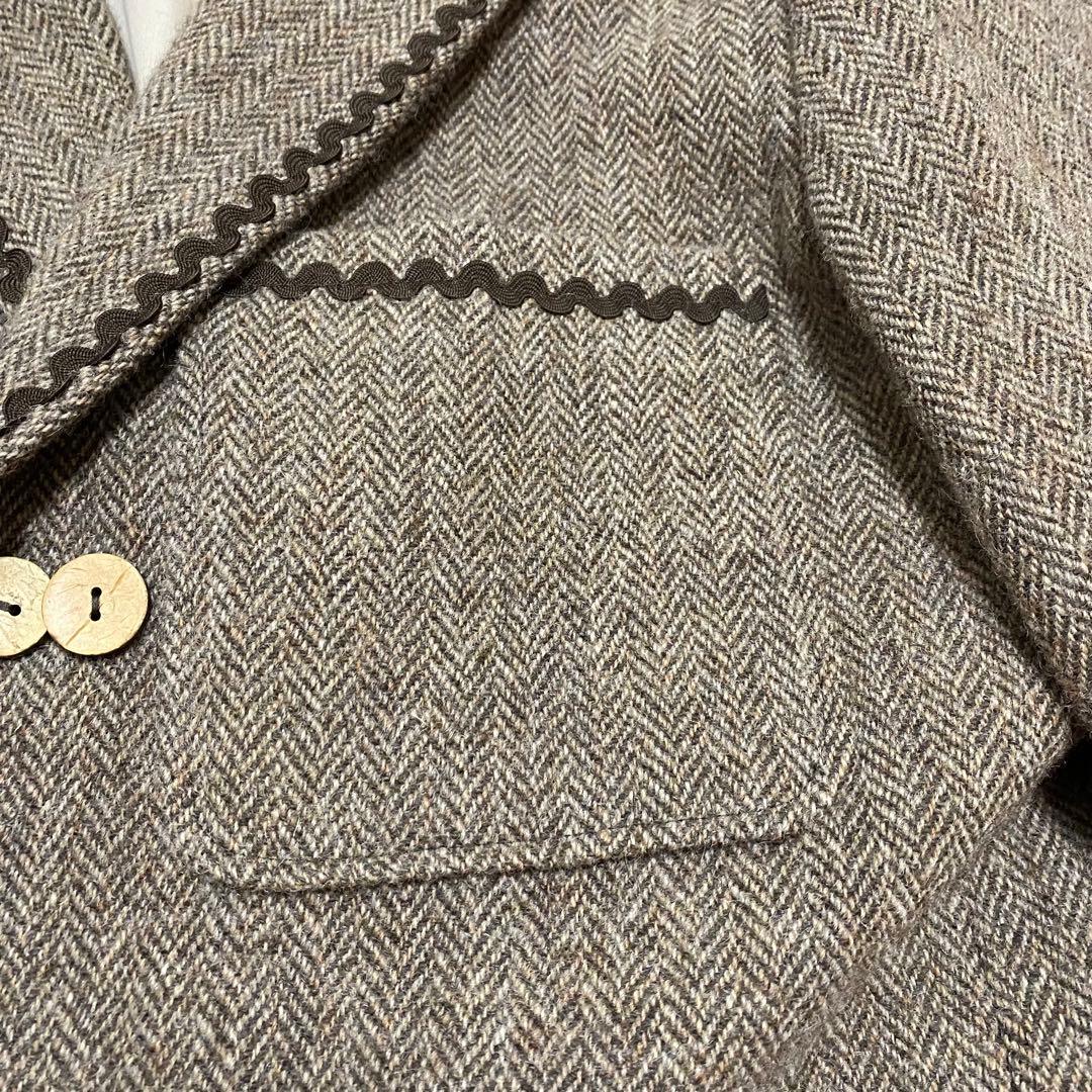 【美品】 original john ダブルテーラードジャケット ヘリンボーン