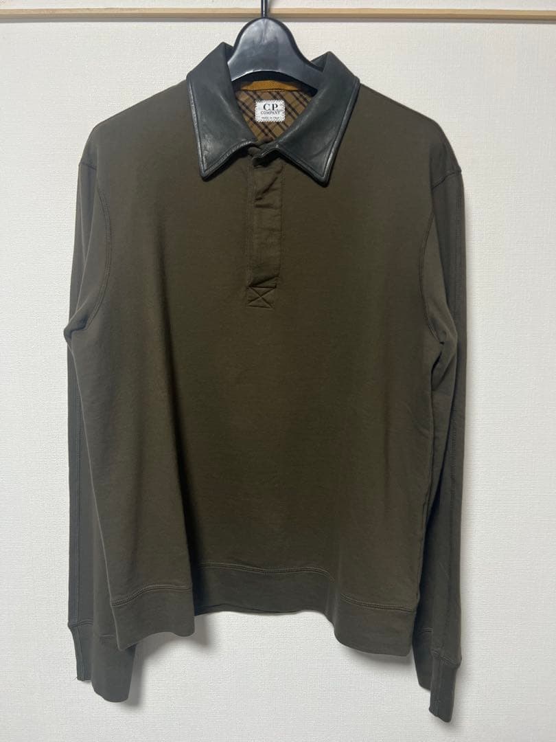 cpcompany シーピーカンパニー レザーカラーポロシャツ 00s