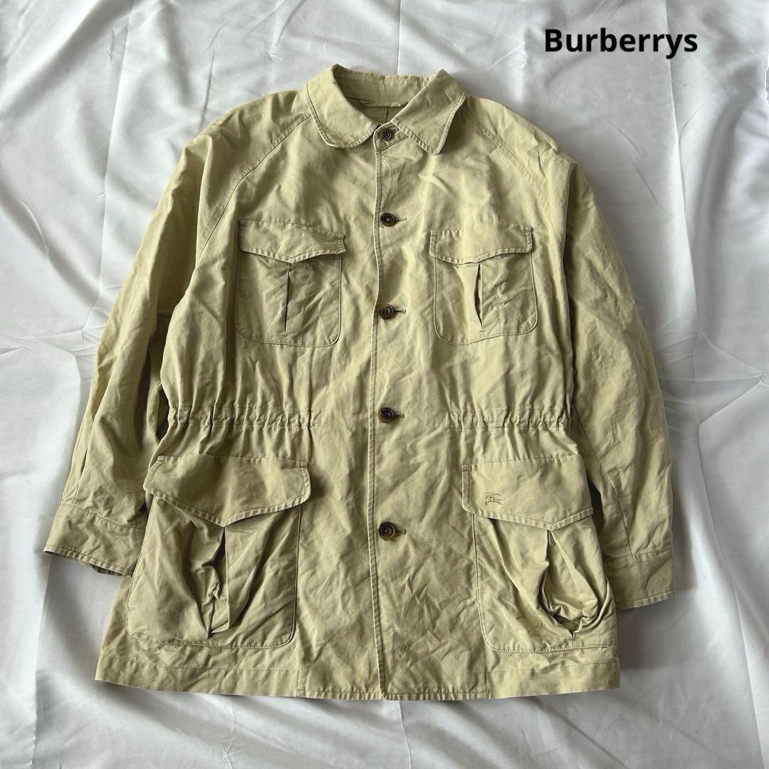 Burberrys サファリジャケット コットン ベージュ M ホースロゴ 刺繍
