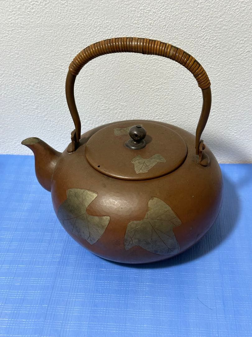 玉川堂製やかん 銅製 茶器煎茶道具　玉川堂　銅器　 やかん　茶器　水注　銅製