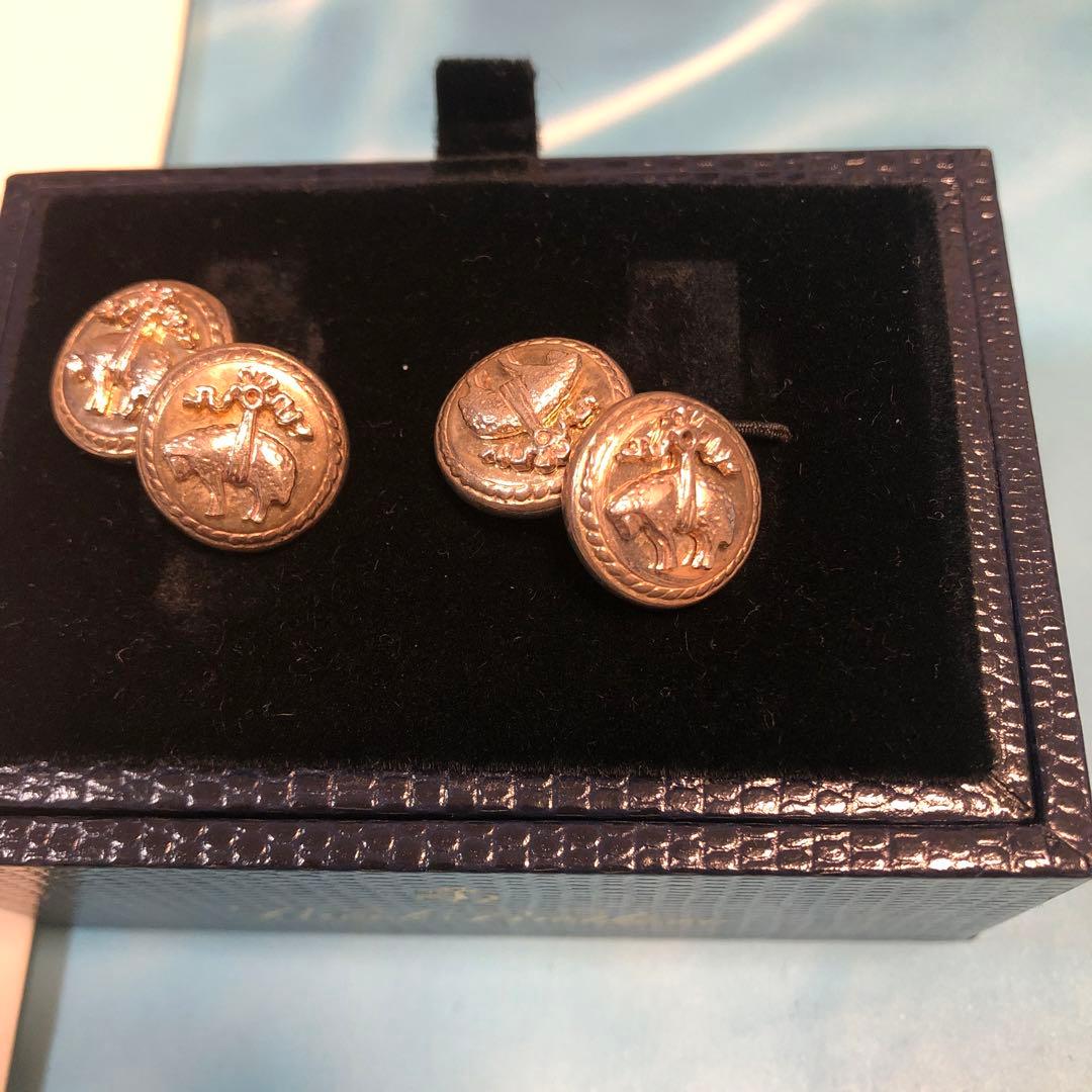 butch未使用箱付BrooksBrothers』GFチェーンカフス925