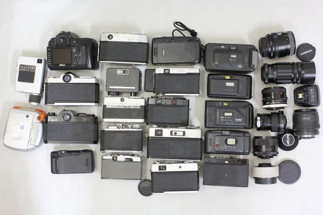 カメラ類 まとめ売り 金属カメラ コンパクトフィルムカメラ エクステンダー 等