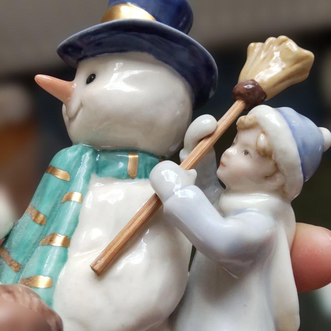 ロイヤルコペンハーゲン　クララとペーターと雪だるま　フィギュリン