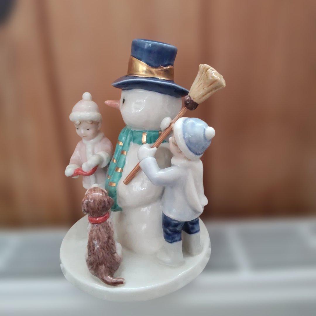 ロイヤルコペンハーゲン　クララとペーターと雪だるま　フィギュリン