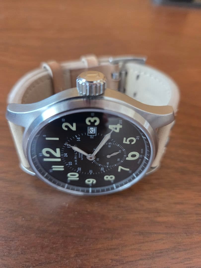 HAMILTON　カーキ・オフィサー・オートH70655733