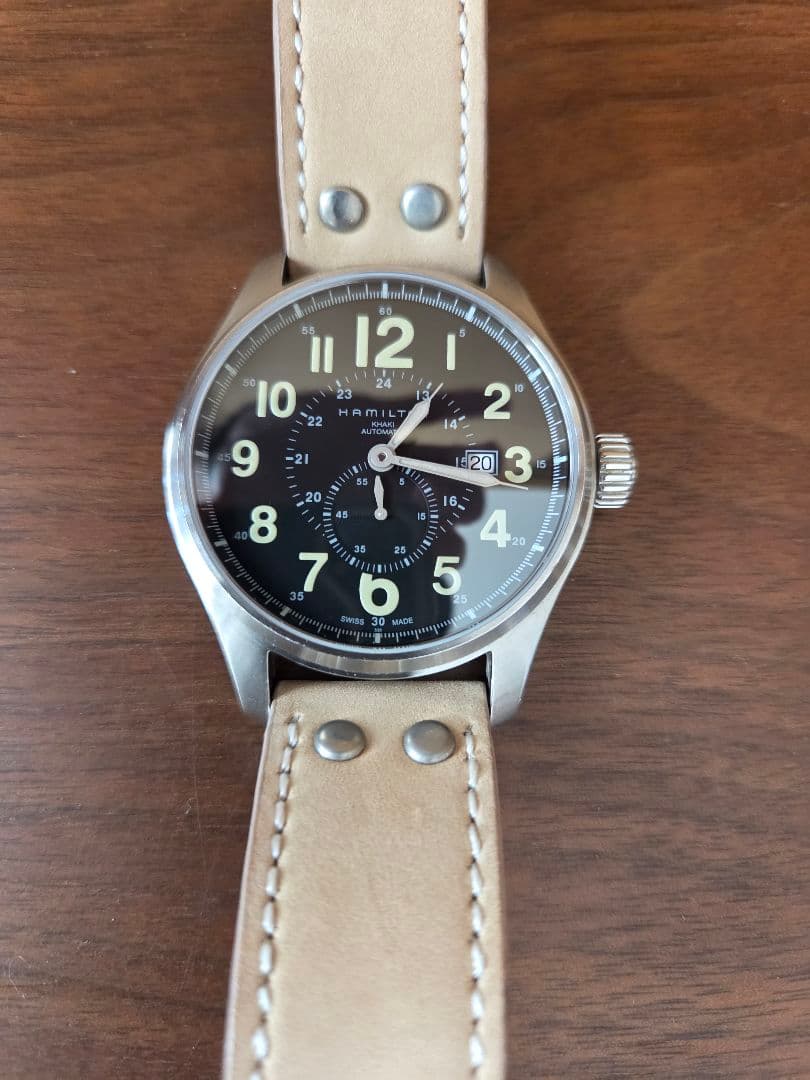 HAMILTON　カーキ・オフィサー・オートH70655733
