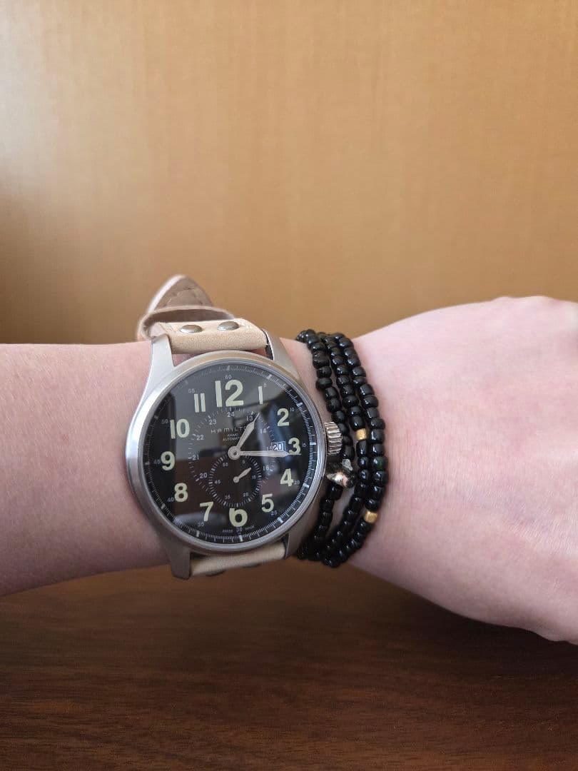 HAMILTON　カーキ・オフィサー・オートH70655733