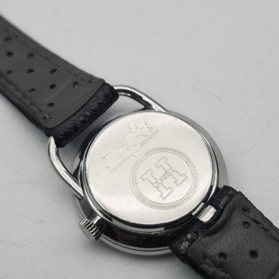 エルメス　アルソー　シルバー　ホワイト文字盤　レディース　クォーツ　腕時計