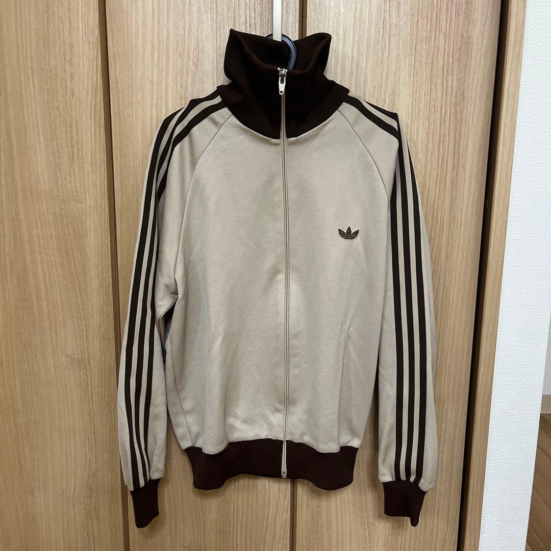 在原みゆ紀 希少 アディダス デサント ジャージ ベージュ トラックジャケット