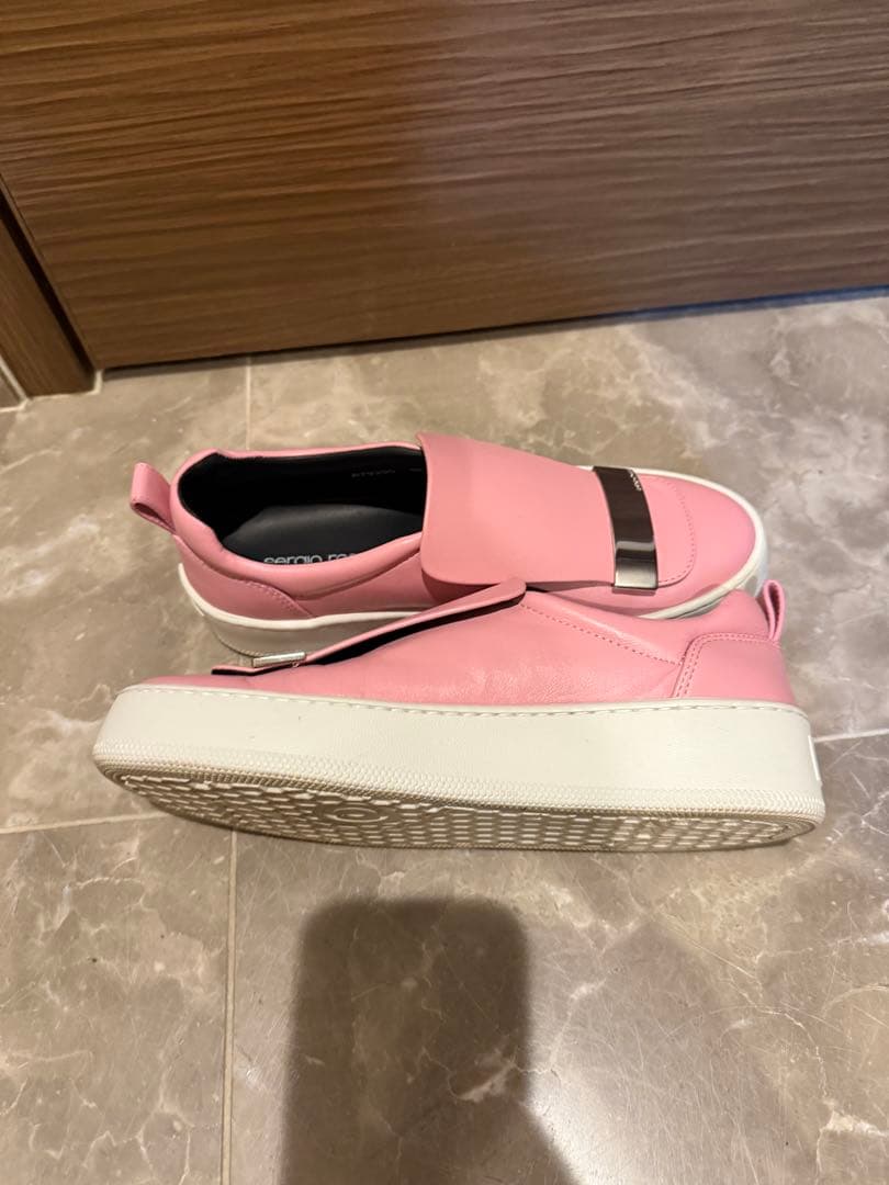 sergio rossi ピンク スリッポンスニーカー　38