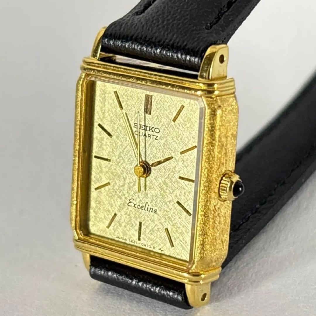 【新品電池 ベルト】SEIKO レディース時計 エクセリーヌ レクタンギュラー.