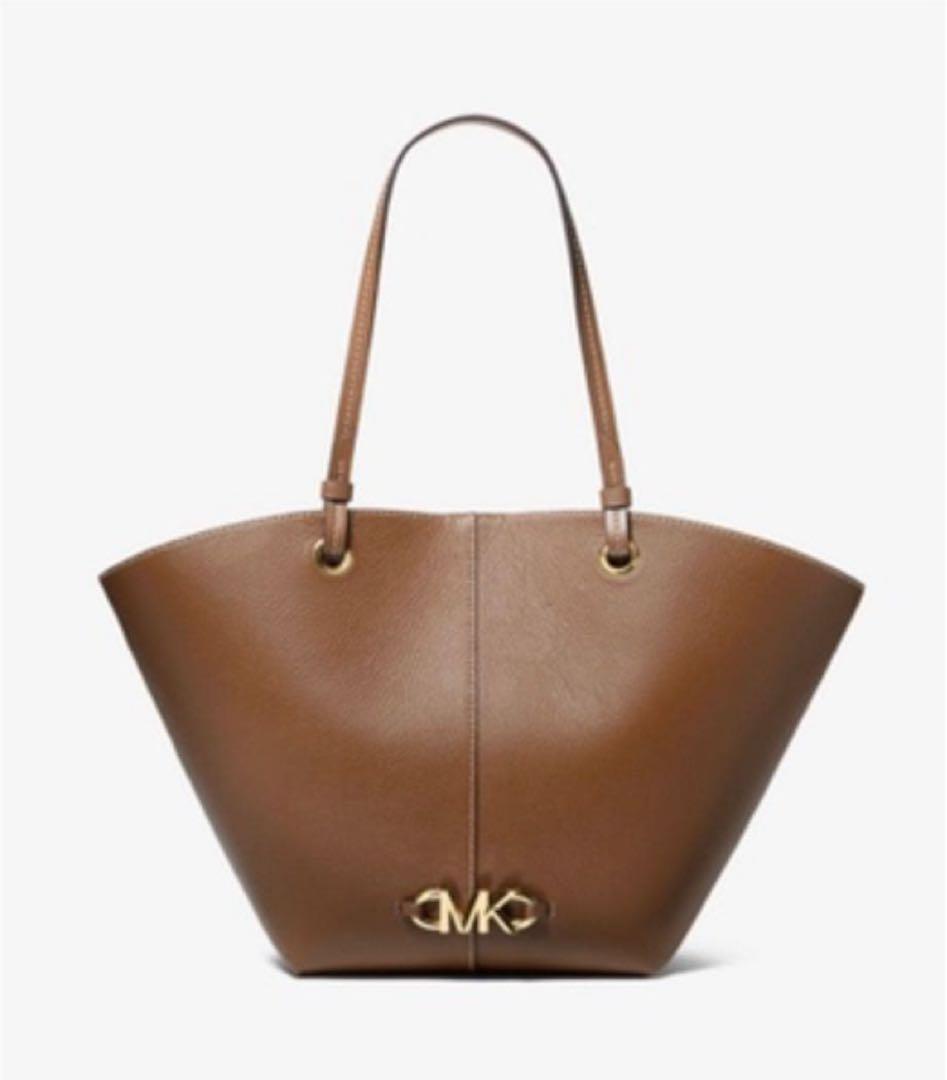 【新品】マイケルコース イジー レザー トートバッグ ポーチ付　ブラウン