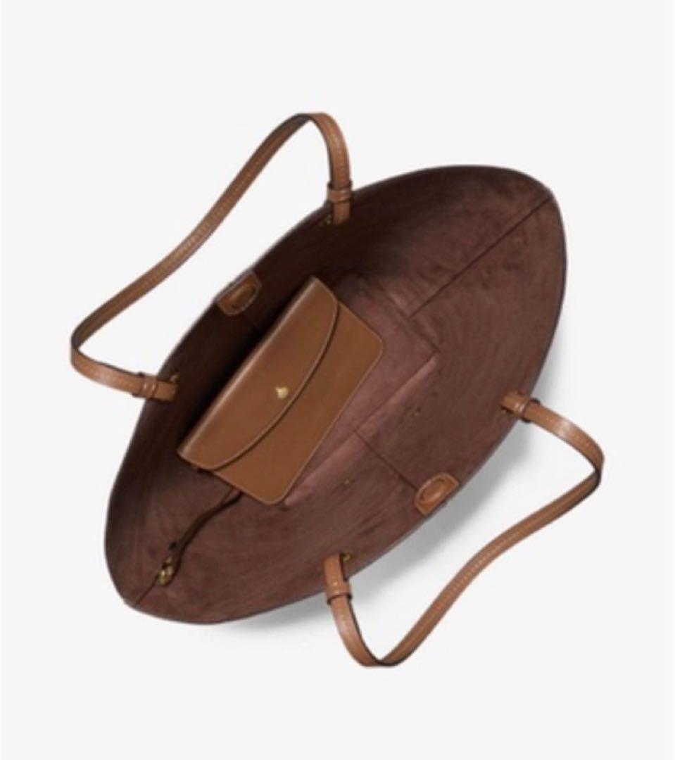 【新品】マイケルコース イジー レザー トートバッグ ポーチ付　ブラウン