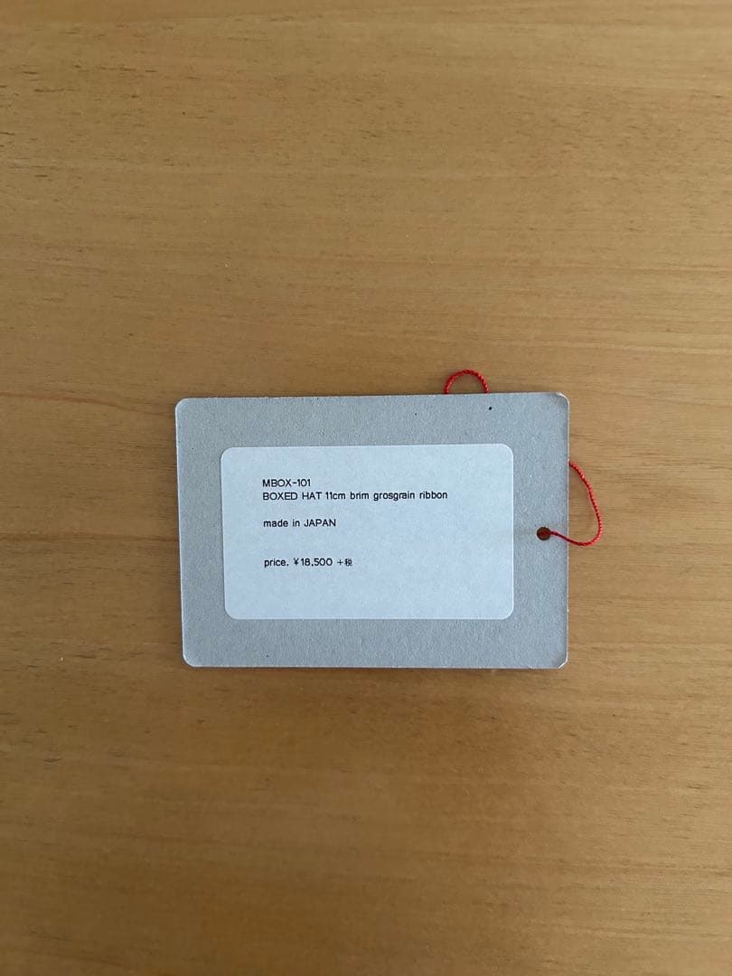 マチュアーハ BOXED HAT mbox-101 ライトグレー