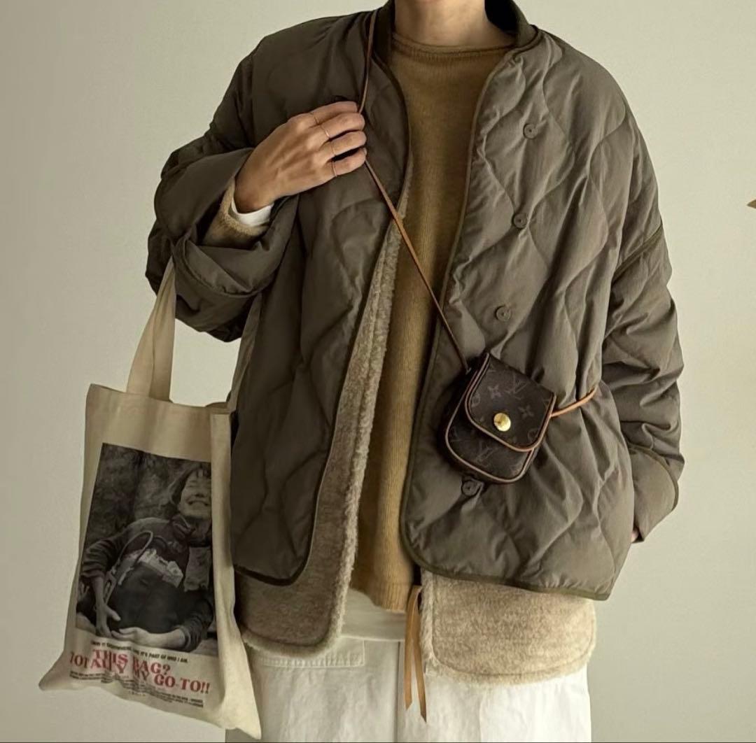 ARGUE／LEYERED QUILTING＆WOOLBOA JUMPER